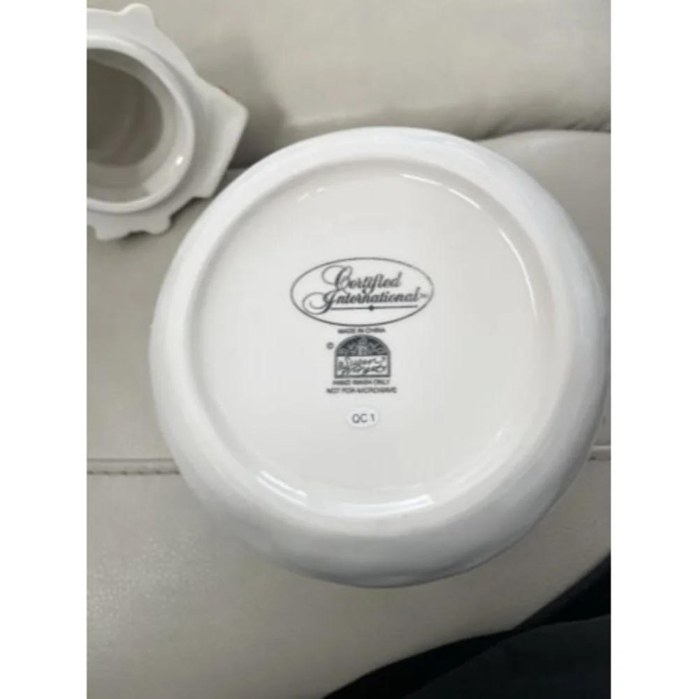 Certified International Holiday Snowman Cookie Jar - BRAND NEW IN BOX - Ceramic
